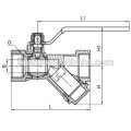 J2034 Brass Filter Ball Valve